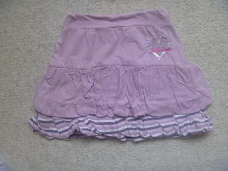 Fialová sukně se srdíčkem zn. bibita club vel. 164, 164