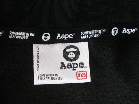 Perfektní černá bavlněná mikina aape, 152