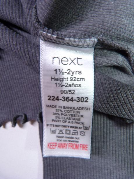 Žebrované šedé tričko s hvězdičkou vel. 92, next,92