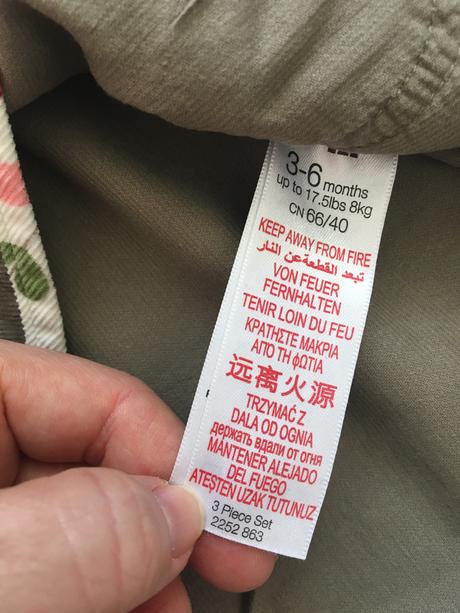 Manžestrové šatičky -v.3/6 m., mothercare,68