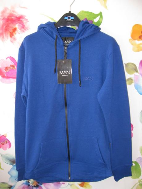 Chlapecká bavlněná mikinová bunda s kapucí, xs