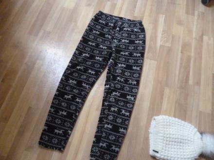 Vyteplené legíny vel.m pro maminy, m