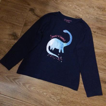 Bavlněné tričko s ,,dino slečnou", primark,128