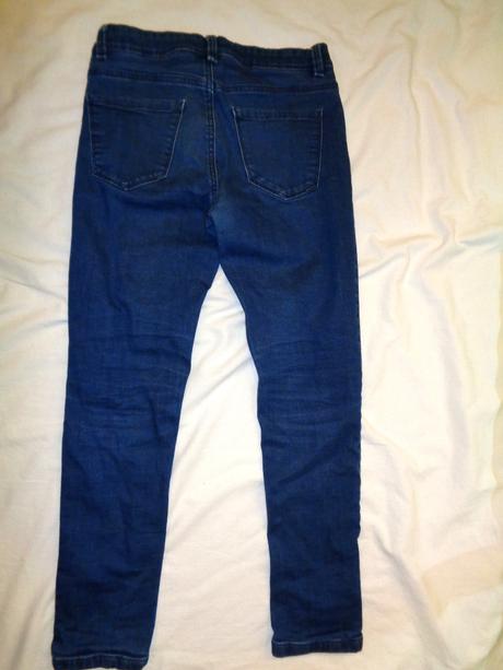 Luxusní elastické rifle podšité bavlnou, c&a,146