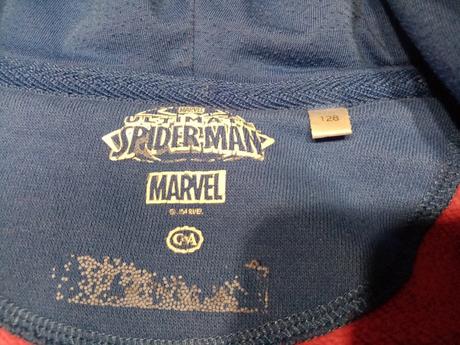 Tepláková mikina spiderman vel. 122/128, marvel,122