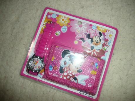 Sada minnie peněženka dětské hodinky, 