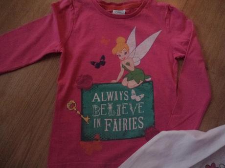 Růžové triko dlouhý rukáv - nenošené č.132, 104