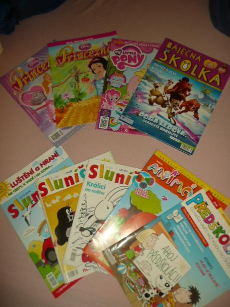Časopisy dětské mlp sluníčko pony princezna 9ks,