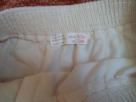 Béžová krajková sukně sukýnka, zara,140