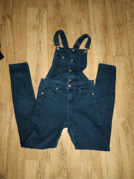 Džínové kalhoty s laclem h&m divided vel.36, s