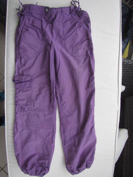 2x plátené kalhoty, lindex a bhs, 116-122, lindex,116