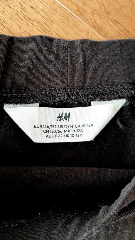 Dívčí černá sukně h&m, h&m,146