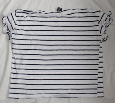 Po42- pruhované tričko s nápisem-flitry 10-12 let, 146