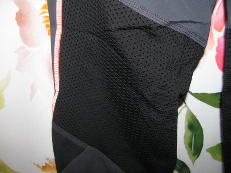 Sportovní elastické černo šedé legíny, xs