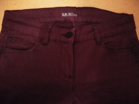 Vínové džíny 36, crivit,s
