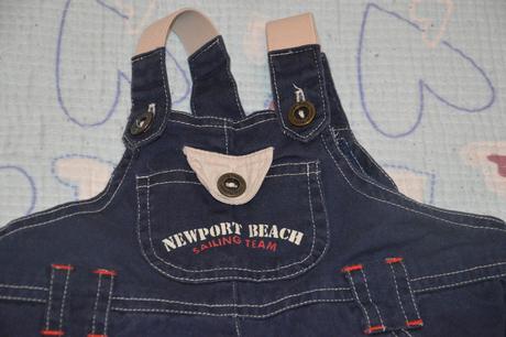 Plátěné džínové laclové kraťasy 68/74, 74