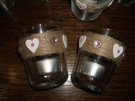 6x nový svícen srdíčka, 