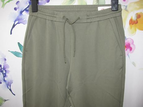 Dámské olivové slim joggery s.oliver, s.oliver,38
