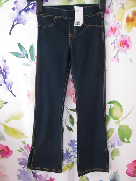 Tenké strečové džínové modré kalhoty h&m, h&m,140