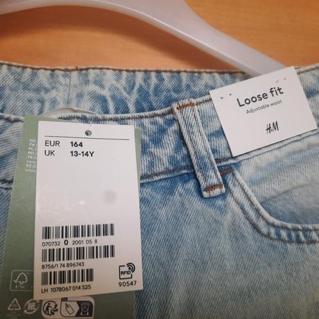 Nové džíny h&m, h&m,164