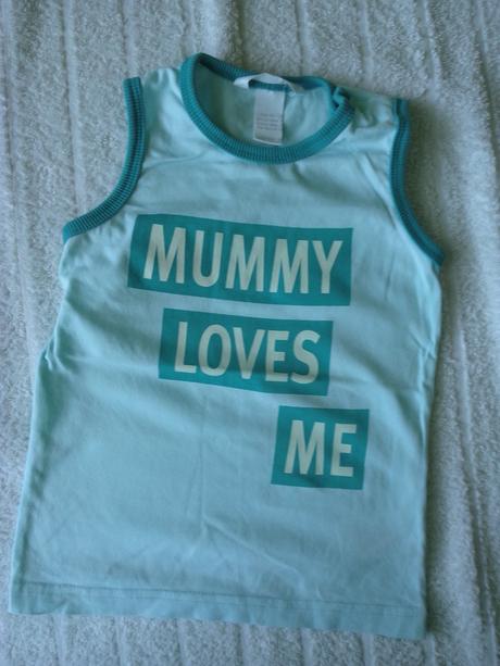 Letní tričko s nápisem, h&m,86