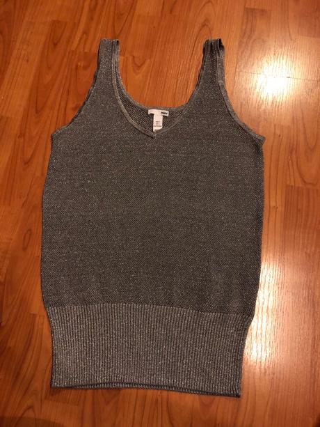 Stříbrná vesta hm vel l, h&m,l