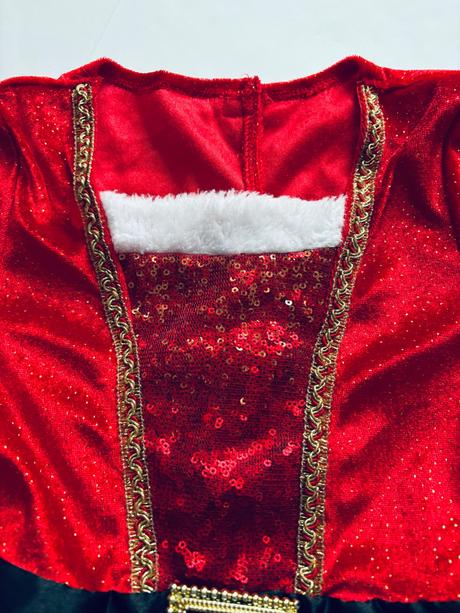 An7/ kostým vánoční šaty - v.5/6 let, 116