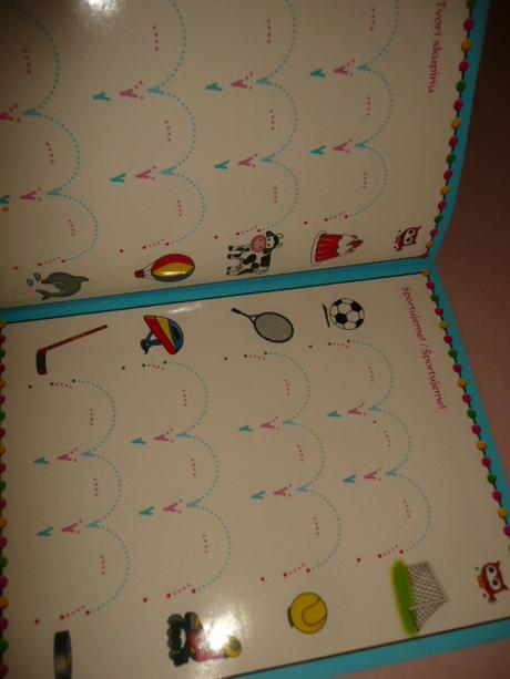 Zábavné účení stírací kreslení 2ks, 