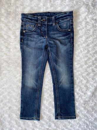 Modré skinny rifle/džíny benetton, benetton,98