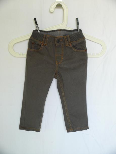 Hnědé baby džíny, h&m,74