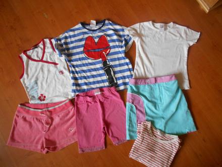 Dívčí letní balíček vel. 5-6 let, 104–116
