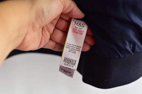 Zimní bunda vel. 13 - 14 let, marks & spencer,164