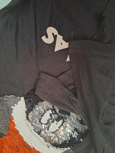 Tričko mickey mouse vánoční flitry, 140