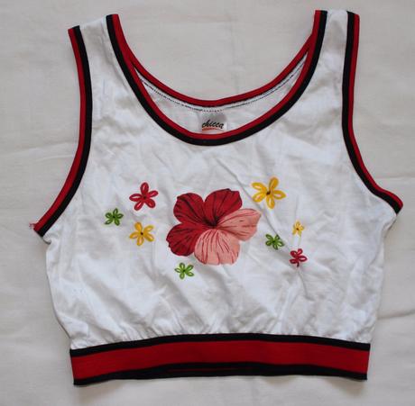 Am155. sportovní tílko s kytkami, 36
