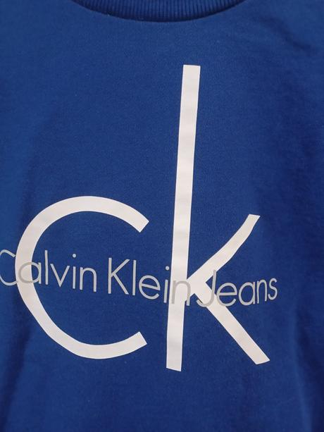 Královsky modrá mikina calvin klein xs/158-164, calvin klein,158