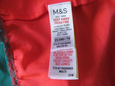 Nádherné dlouhé letní dívčí šaty m&s, marks & spencer,110