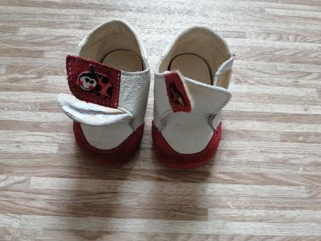 Kožené barefoot pegres capáčky beruška vel. 16, pegres,<17