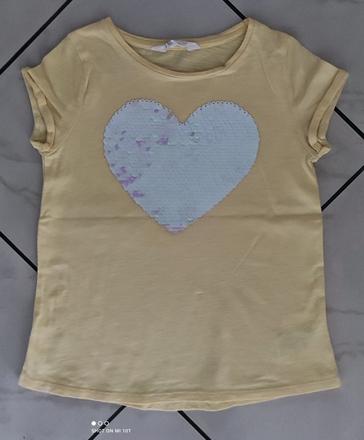 Tričko s flitry, h&m,122