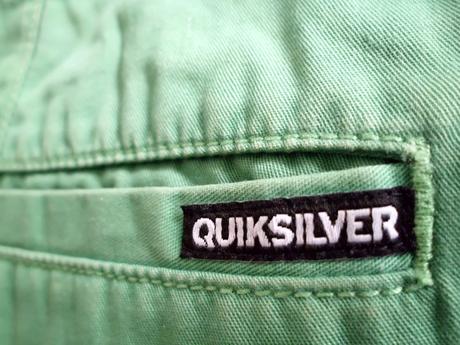 Zelené chino, quiksilver,s