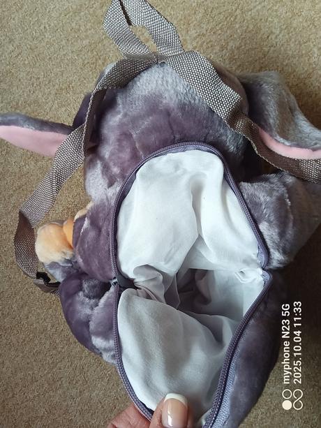 Batoh šedý salon "hračky s úsměvem", 