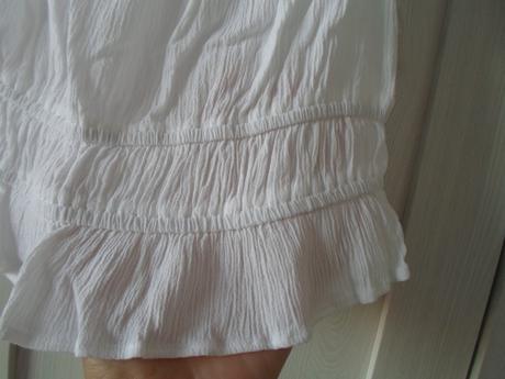 Bílé tričko triko tílko crop top, new yorker,xs