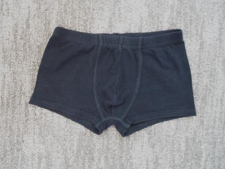 Modré trenky trenýrky boxerky - 134, 140 - 4 kusy, 134