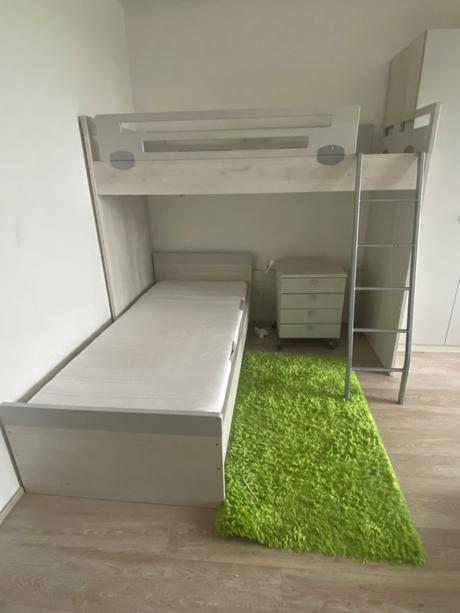 Patrové postele s úložnými šuplíky, šířka (cm): 90,délka (cm): 200