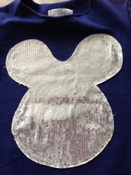 Luxusní komplet myška minnie 86-92cm flitry mašle, 86