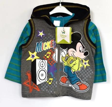 Tričko a vesta vel. 6 - 9 m, disney,74