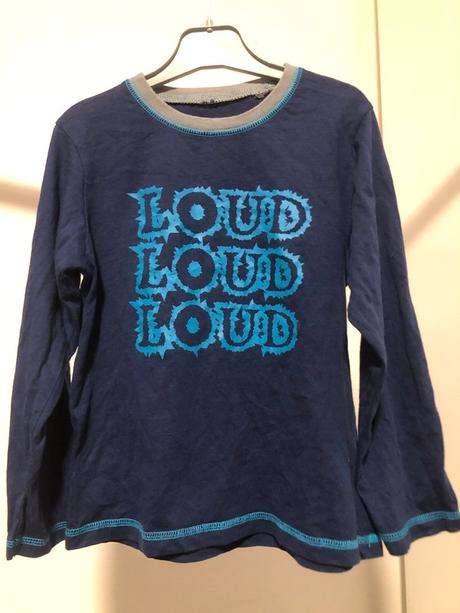 Modré pyžamové triko, 122