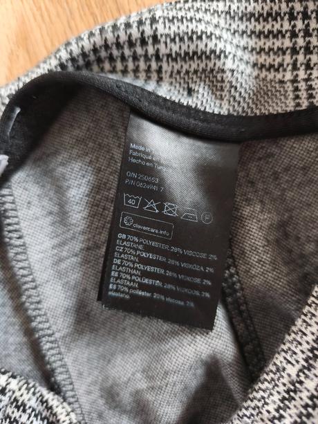 Kárované kalhoty do zvonu 158 / xs, h&m,158