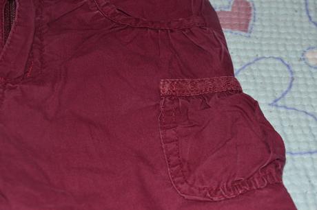 Moderní vínové kalhoty, značkové, min. nošené, h&m,80