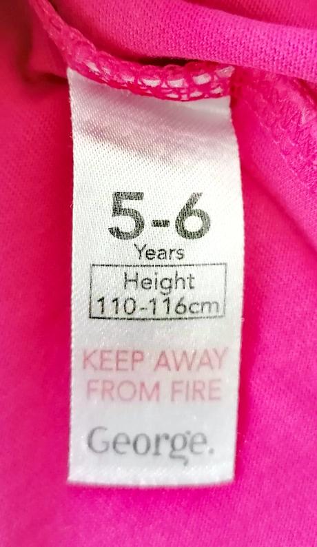 Malinové bavlněné tričko vel 110 - 116, george,110