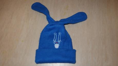 Teplá čepice "zajíček" (cca 1 - 3 roky), 92